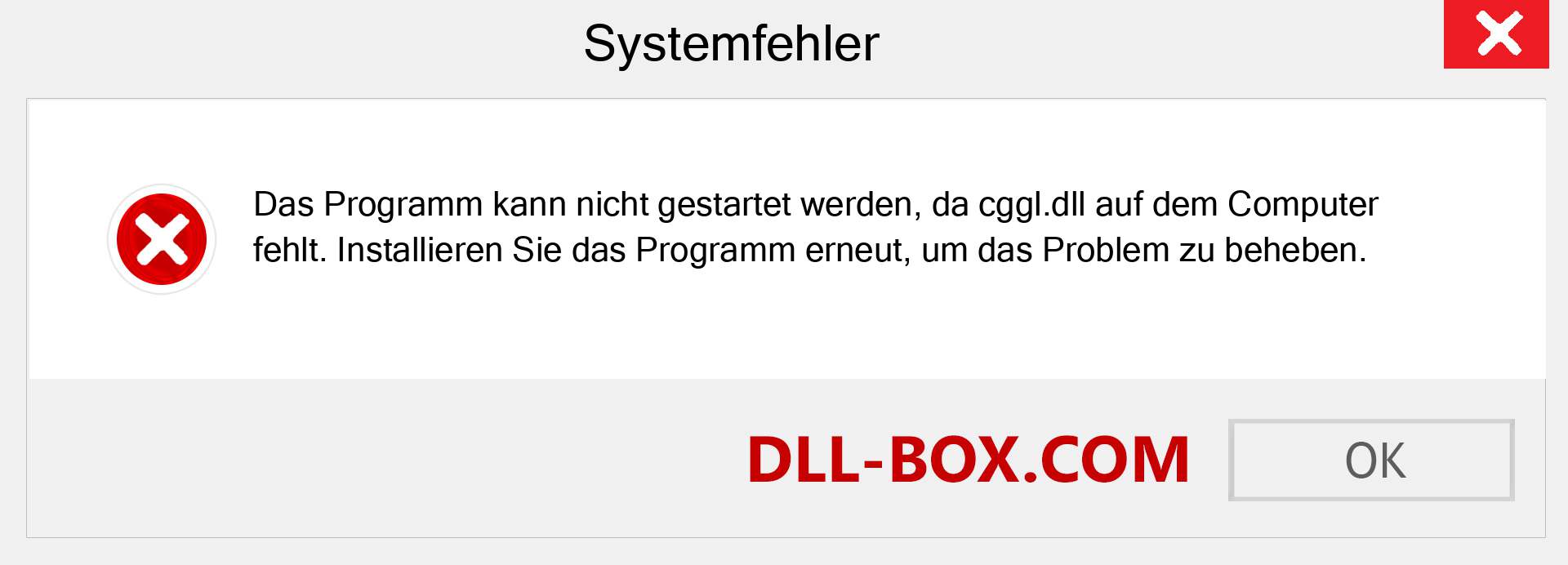 cggl.dll-Datei fehlt?. Download für Windows 7, 8, 10 - Fix cggl dll Missing Error unter Windows, Fotos, Bildern