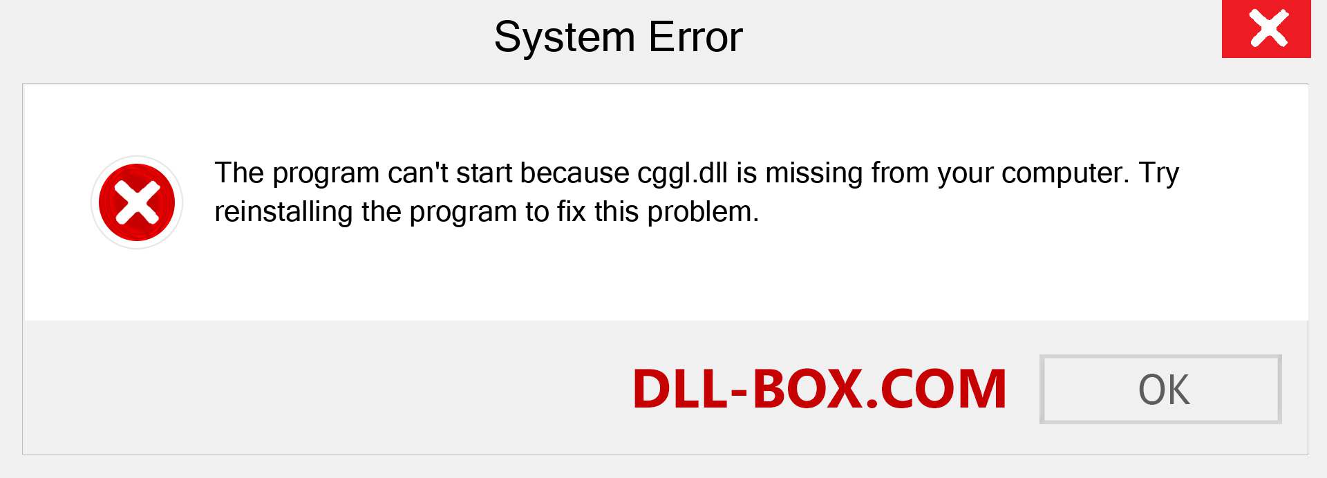  cggl.dll file is missing?. Download for Windows 7, 8, 10 - Fix  cggl dll Missing Error on Windows, photos, images